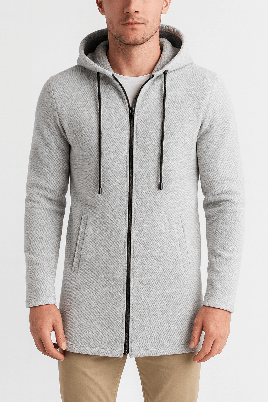 Chenille Hood Cardigan