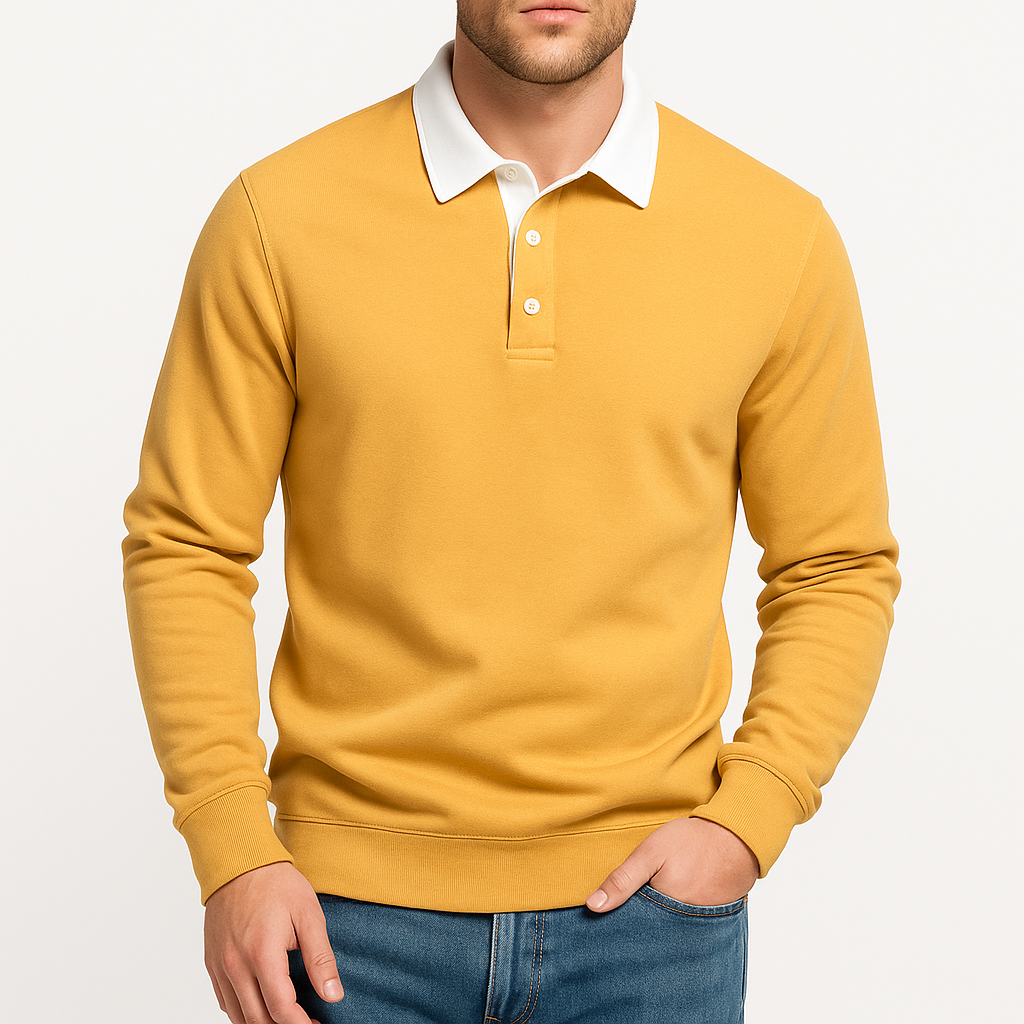 Cotton Polo Sweater