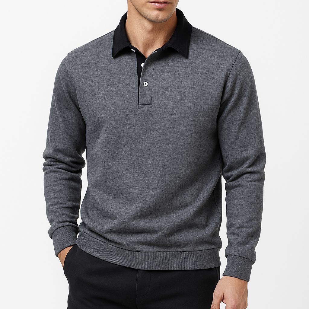 Cotton Polo Sweater