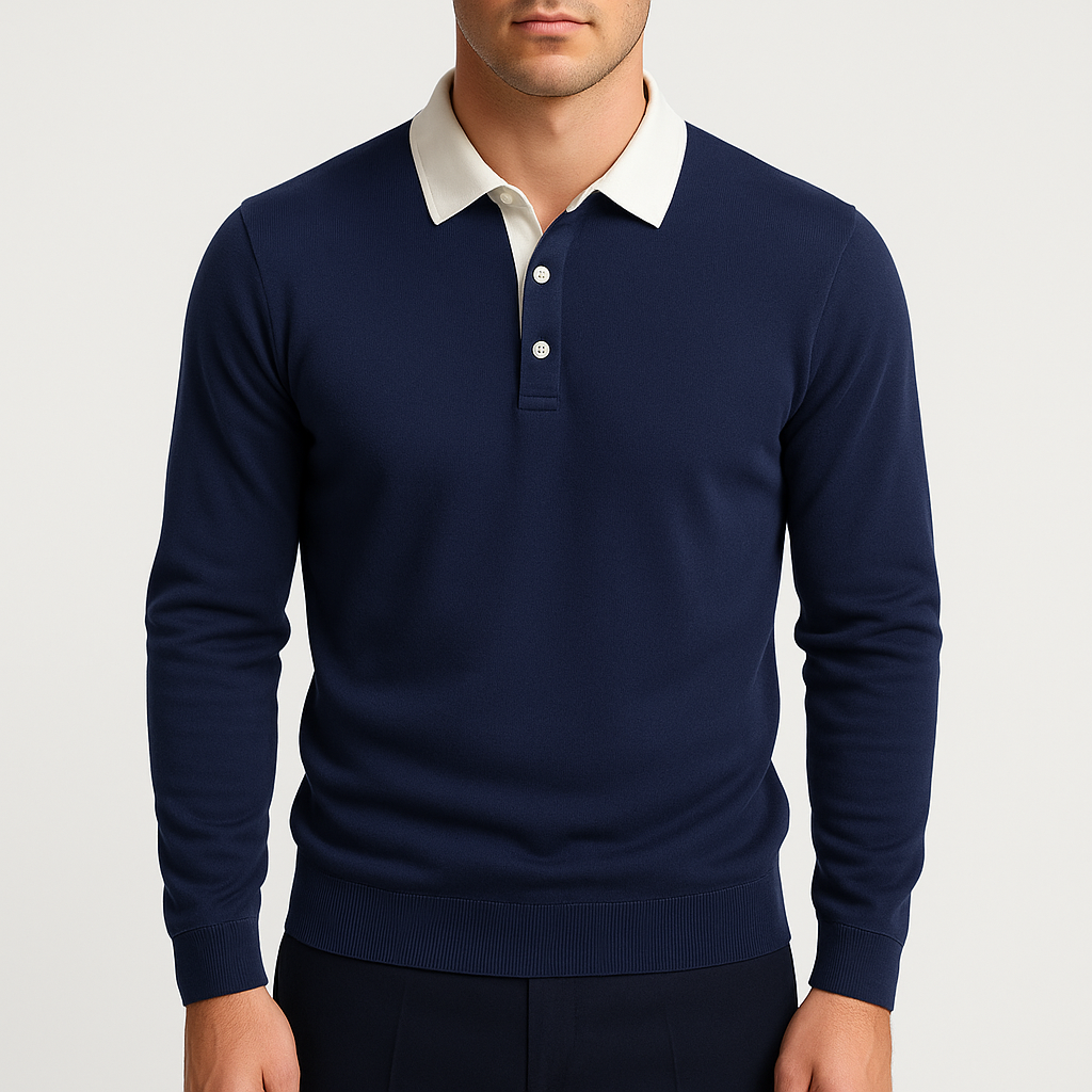 Cotton Polo Sweater