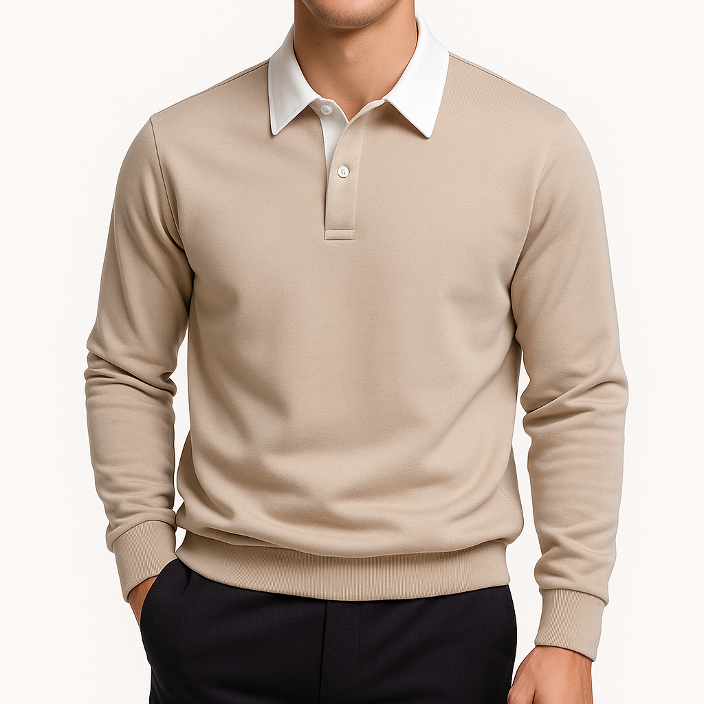 Cotton Polo Sweater