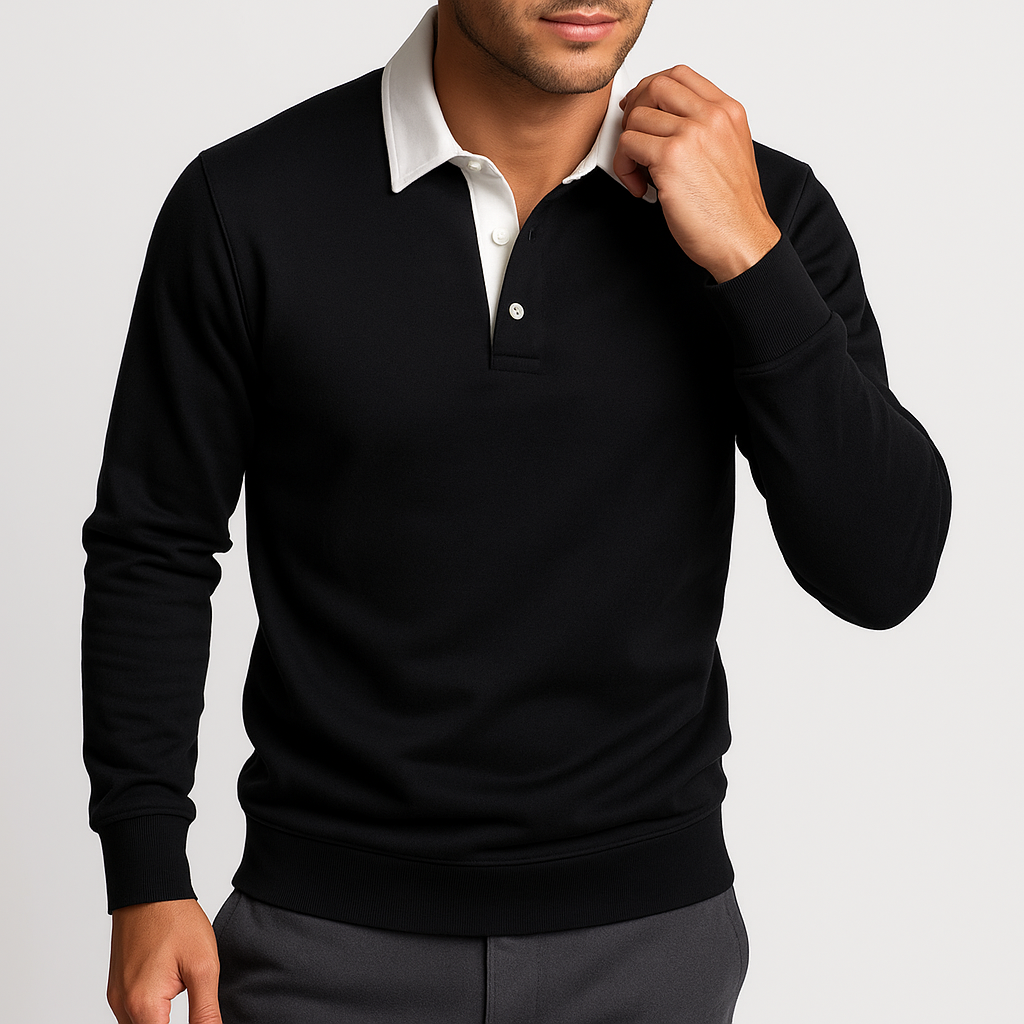 Cotton Polo Sweater