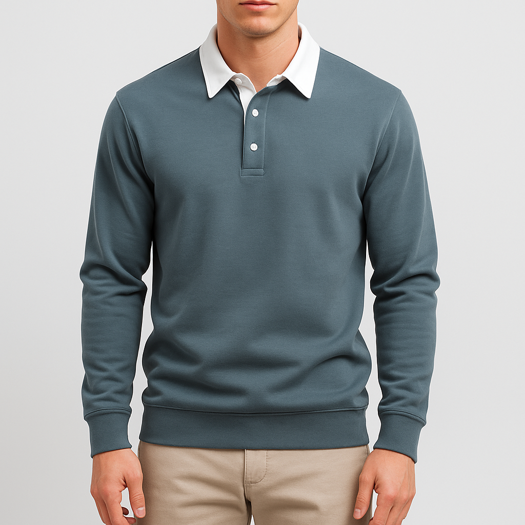 Cotton Polo Sweater