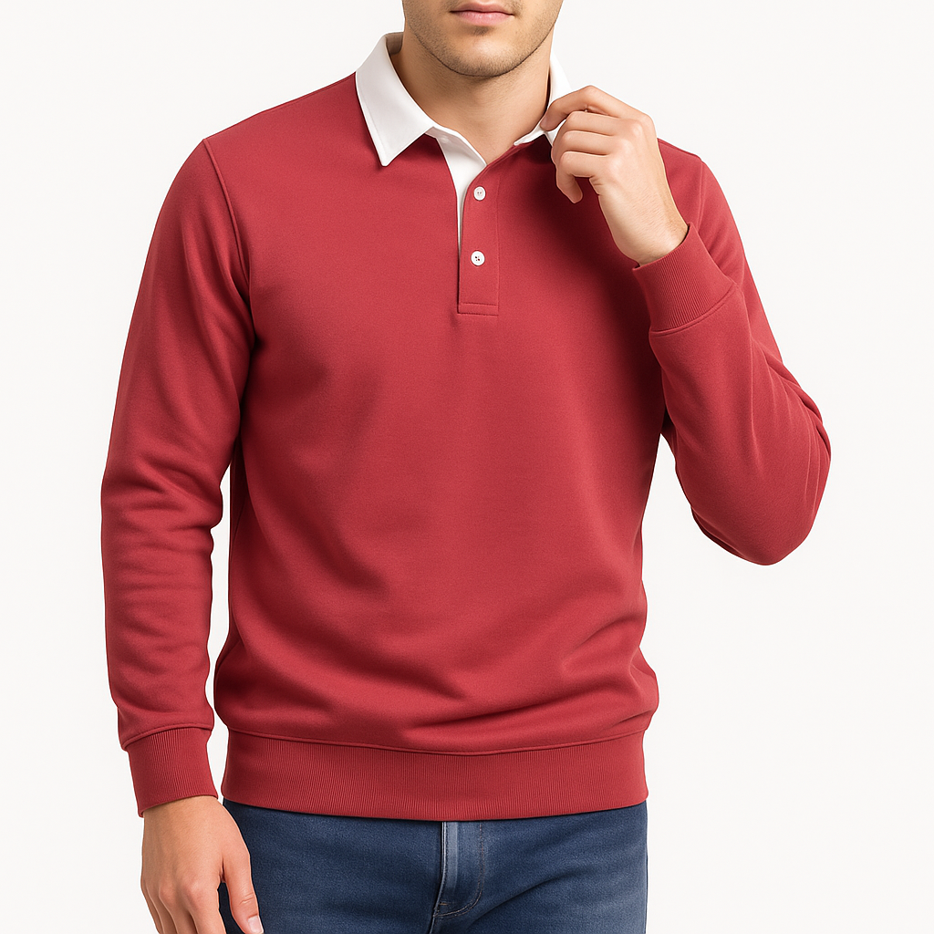 Cotton Polo Sweater