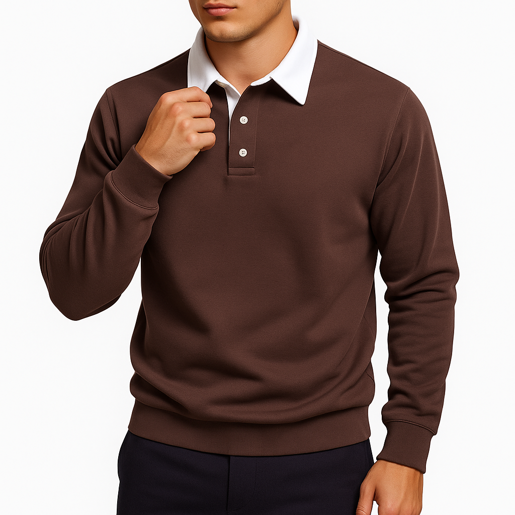 Cotton Polo Sweater