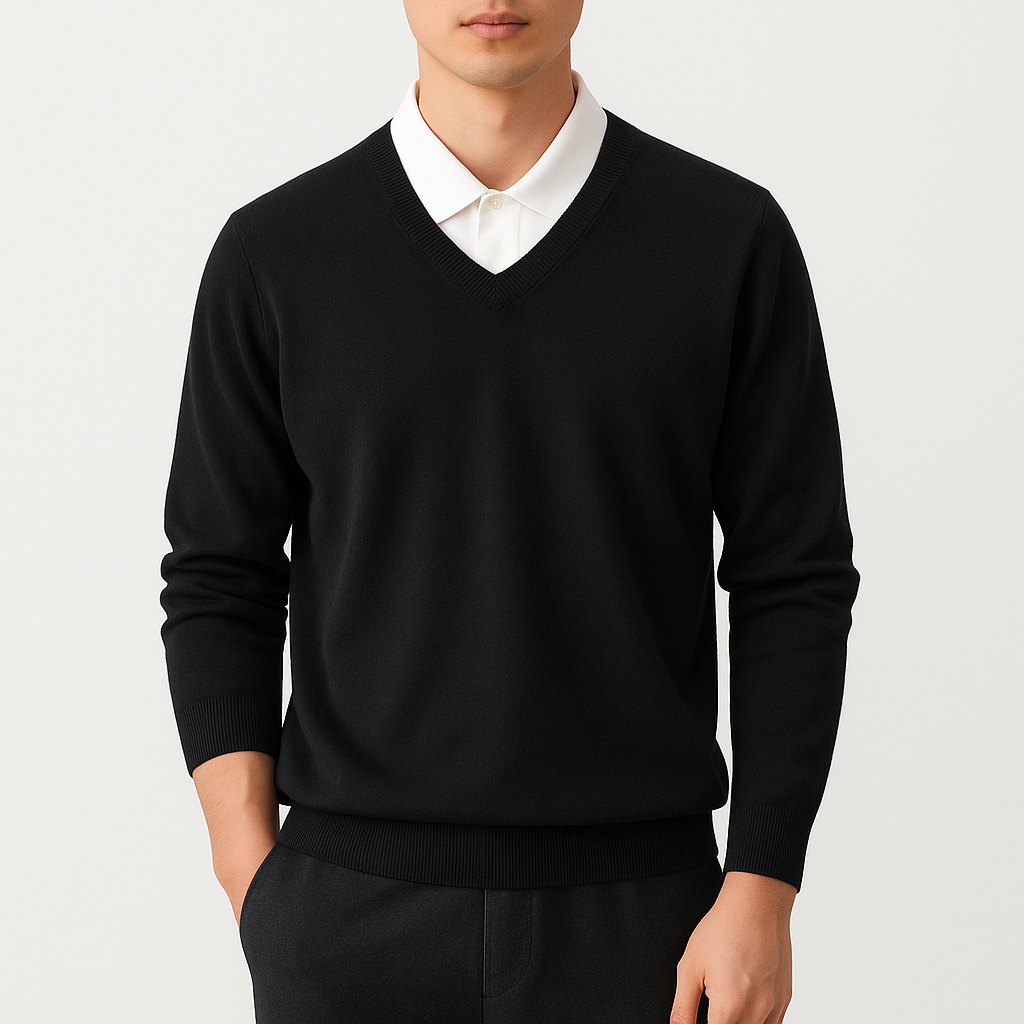 Elegant V-Neck Sweater