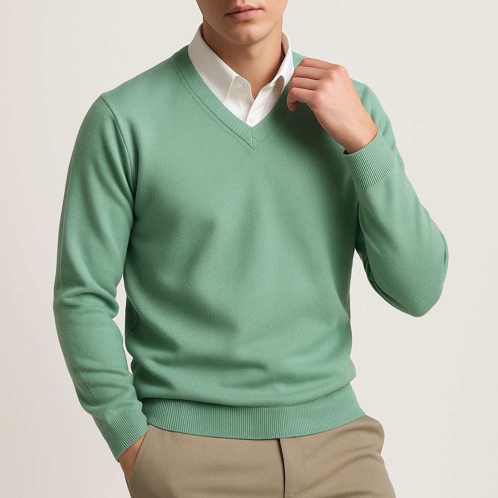Elegant V-Neck Sweater