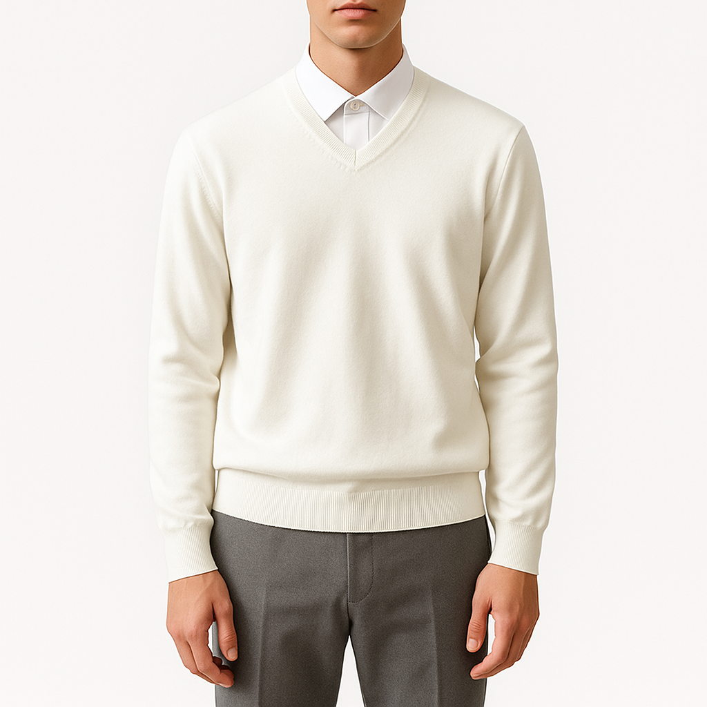 Elegant V-Neck Sweater
