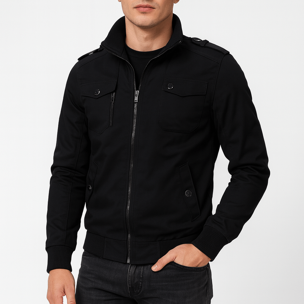 Epaulette Bomber Jacket