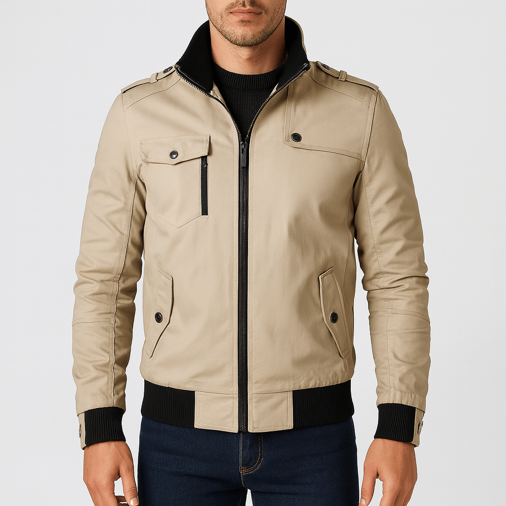 Epaulette Bomber Jacket