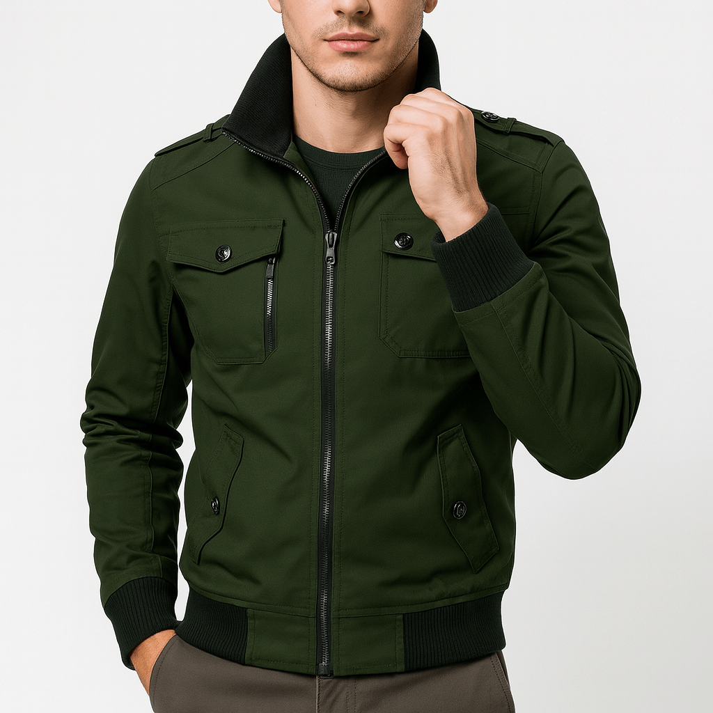 Epaulette Bomber Jacket