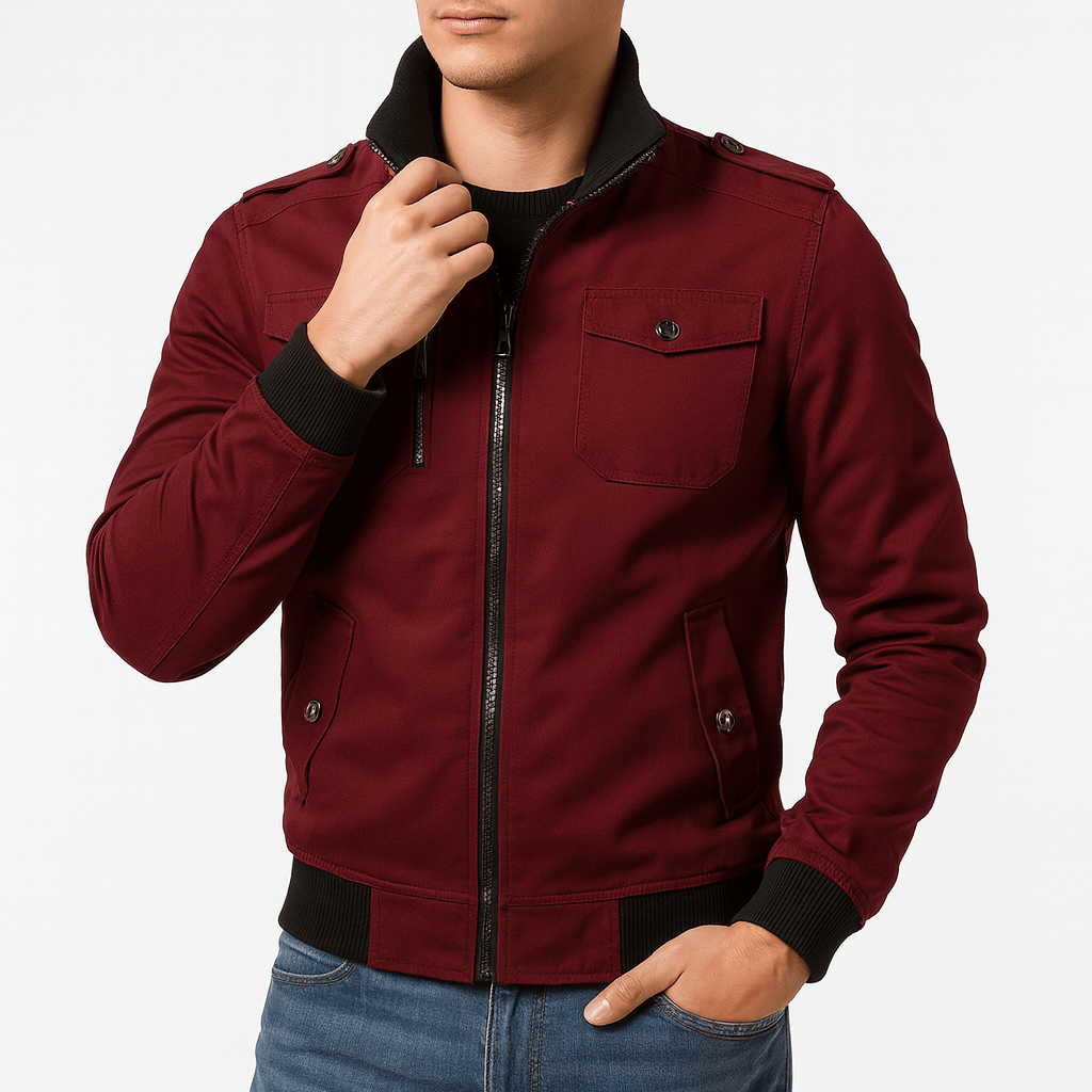 Epaulette Bomber Jacket