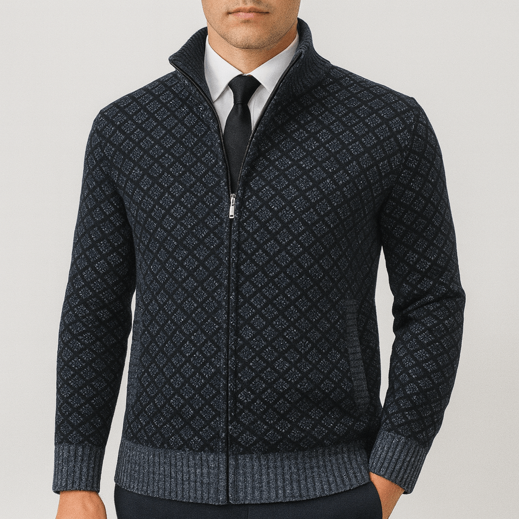 Fitted Zip Cardigan