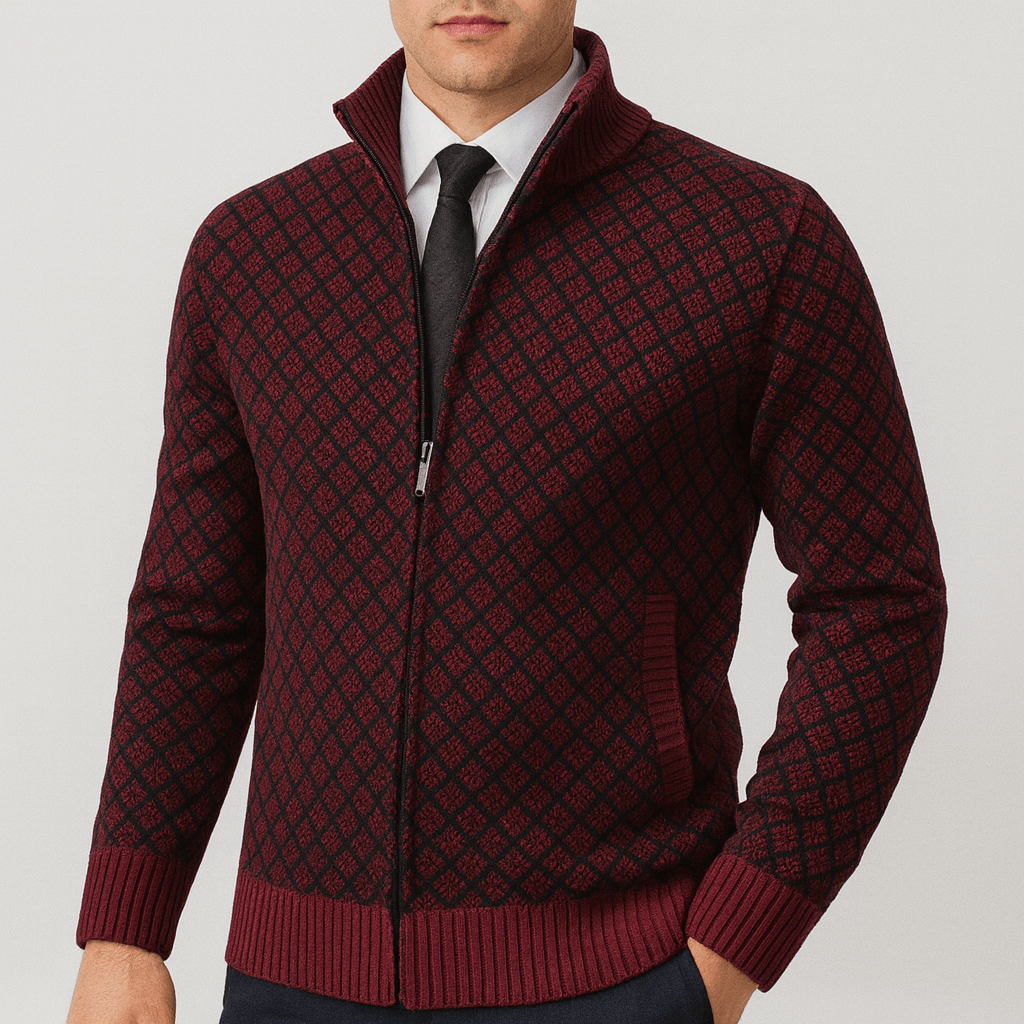 Fitted Zip Cardigan