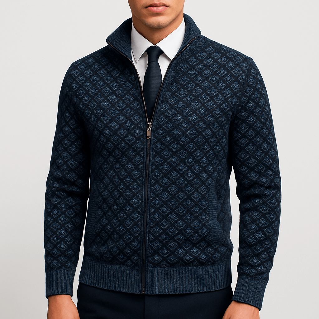 Fitted Zip Cardigan