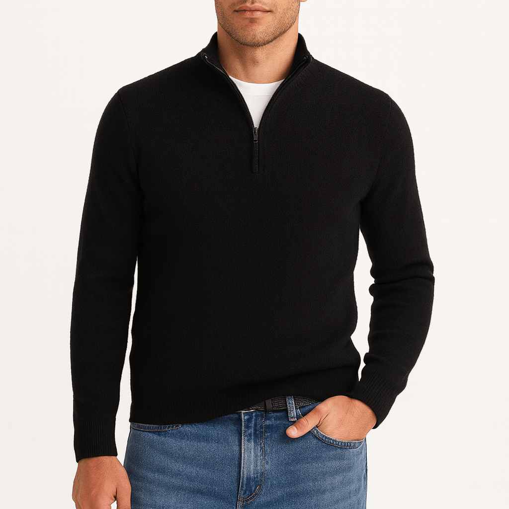 Full-Zip Knit Sweater