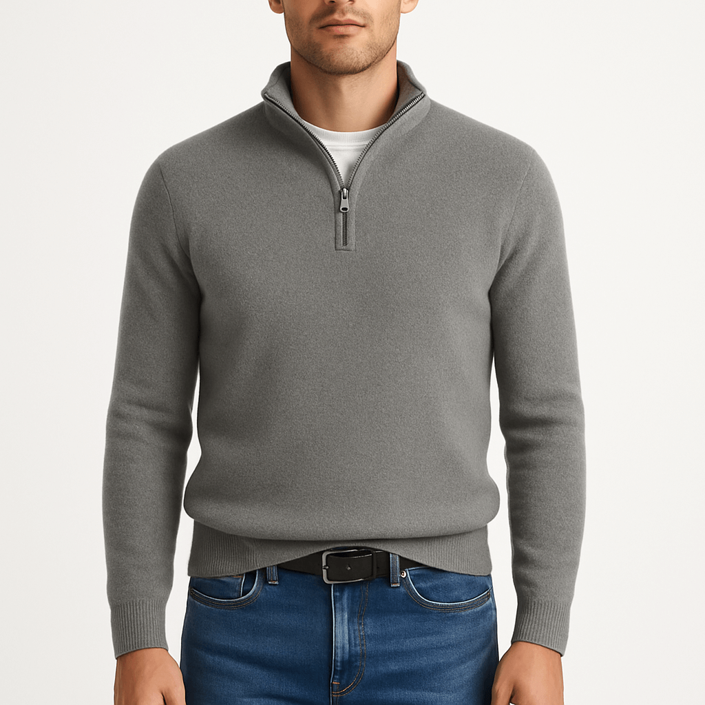 Full-Zip Knit Sweater