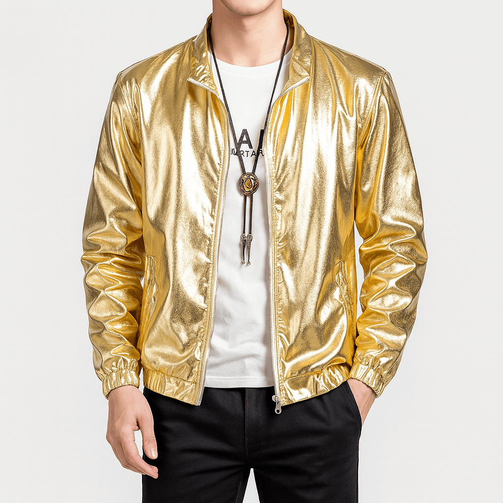Glossy Zip Jacket