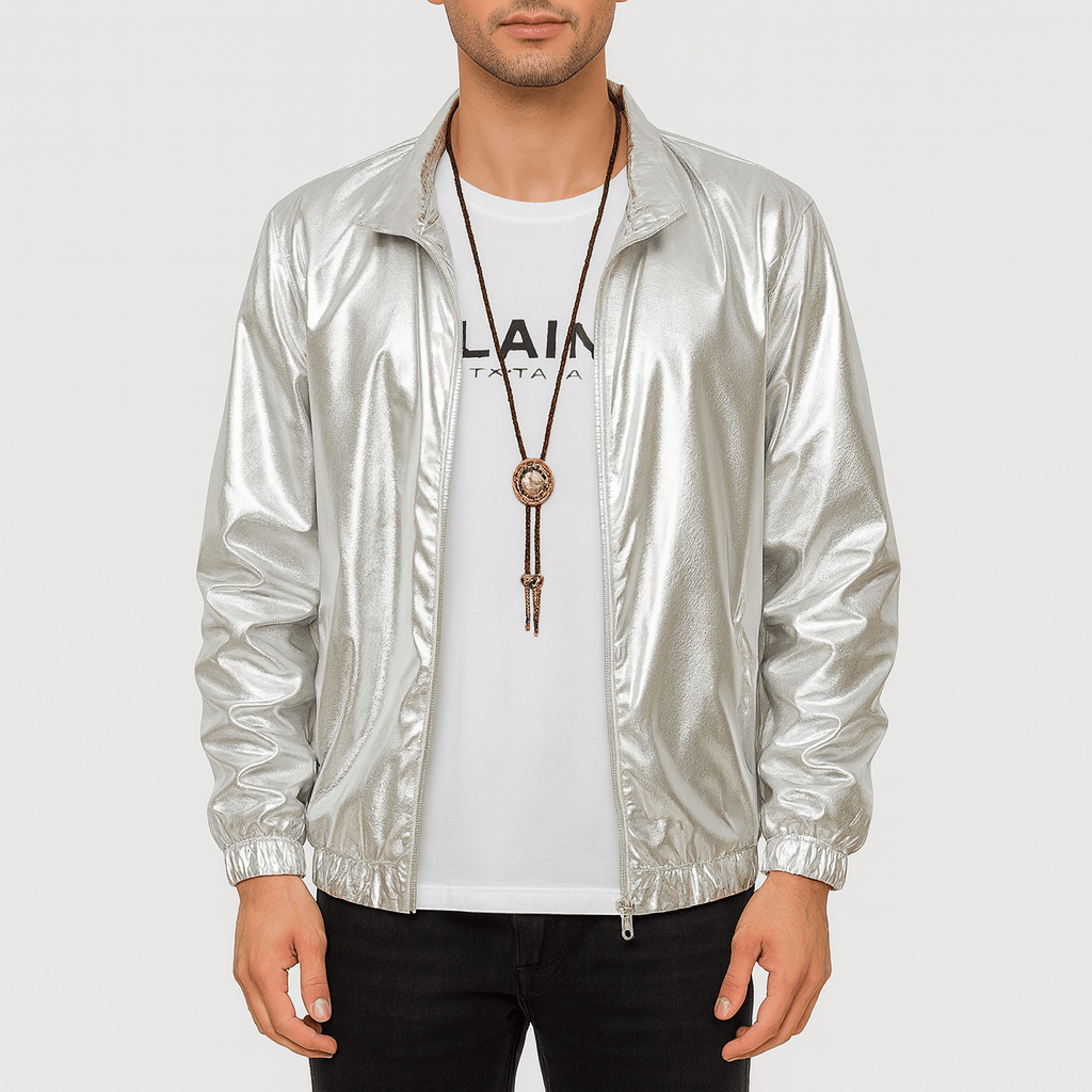 Glossy Zip Jacket