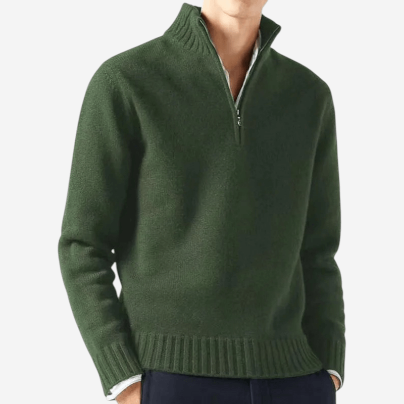 Half-Zip Knit Sweater