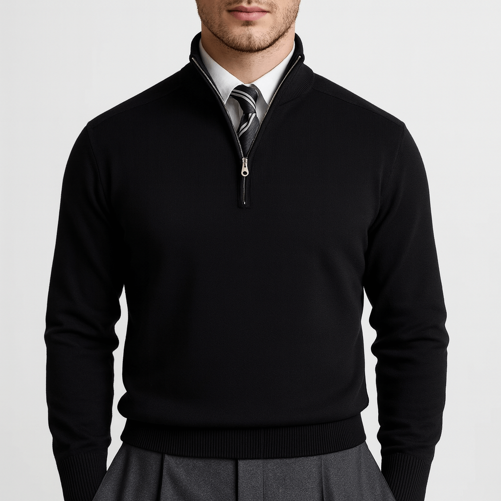 Half-Zip Knit Sweater