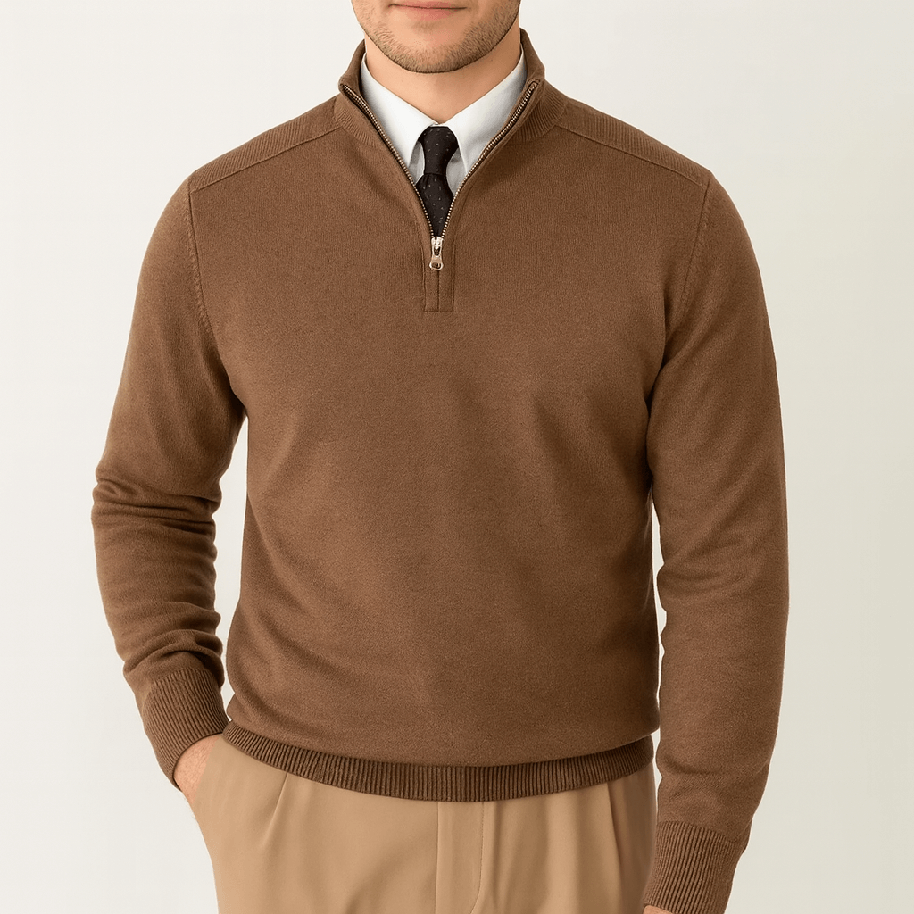 Half-Zip Knit Sweater