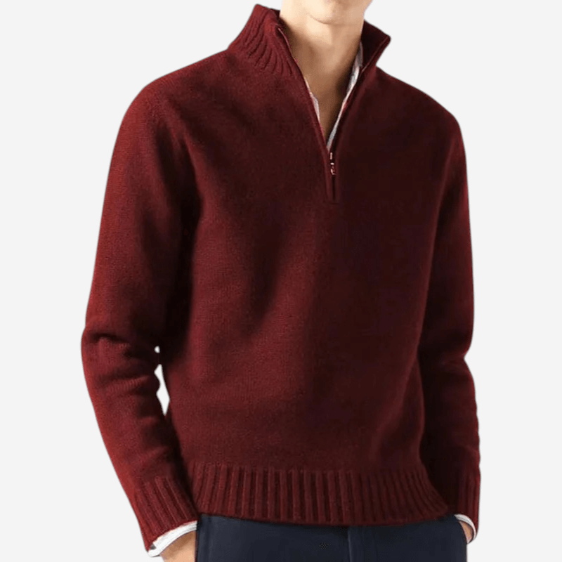 Half-Zip Knit Sweater