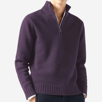 Half-Zip Knit Sweater