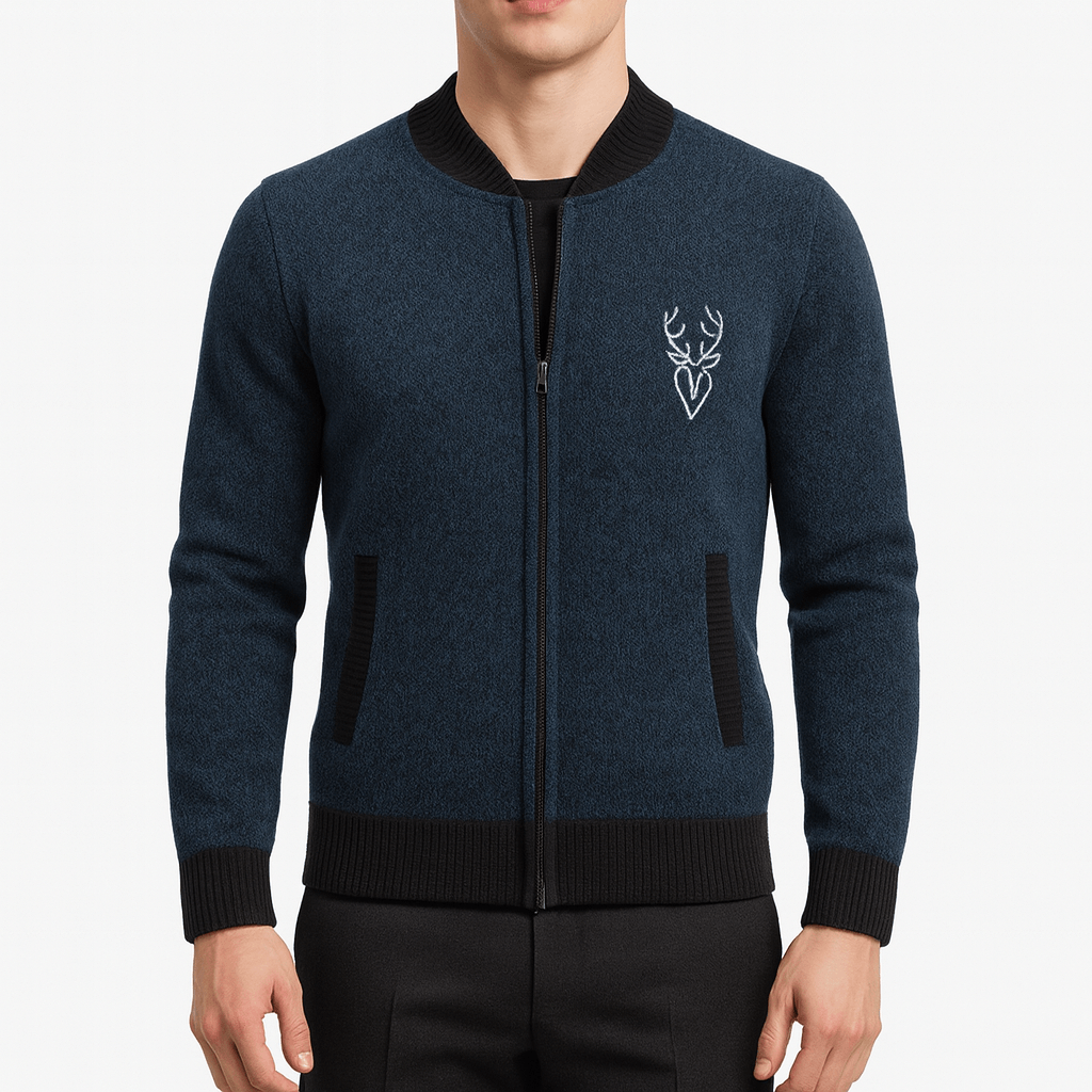 Knit Zip Sweatshirt