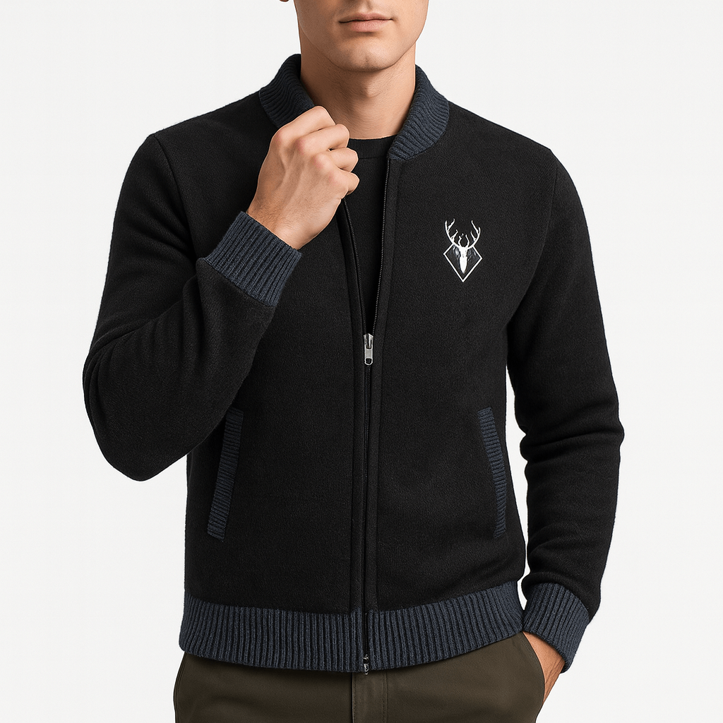Knit Zip Sweatshirt