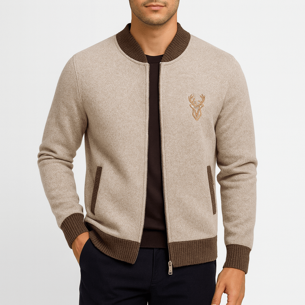 Knit Zip Sweatshirt