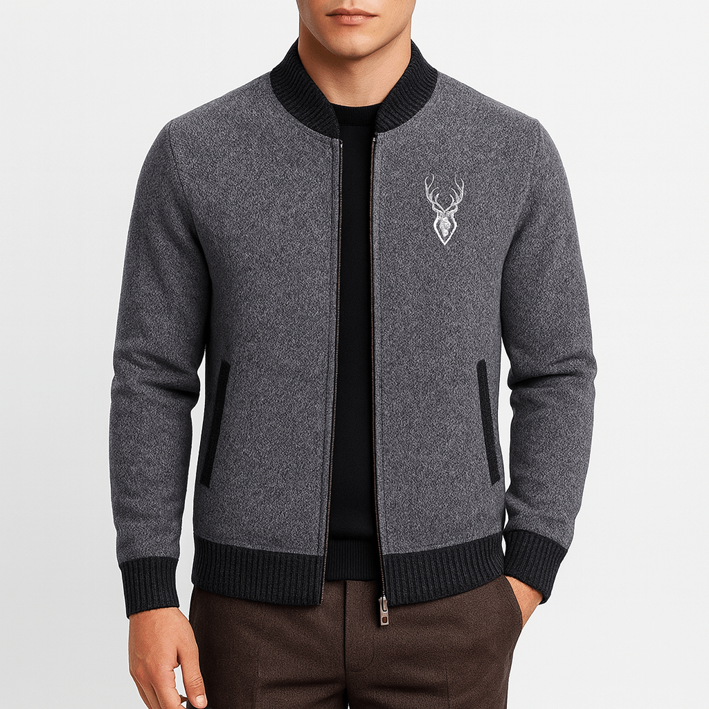 Knit Zip Sweatshirt