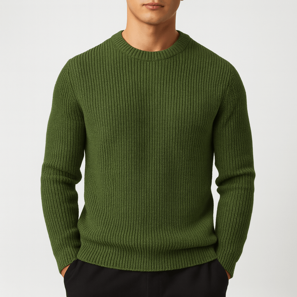 Knitted O-Neck Sweater