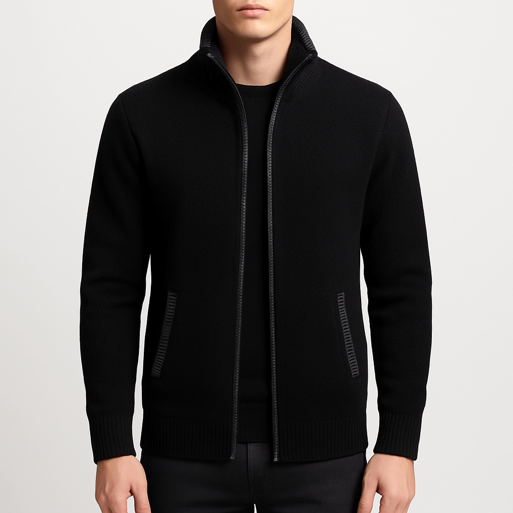 Knitted Zip Cardigan