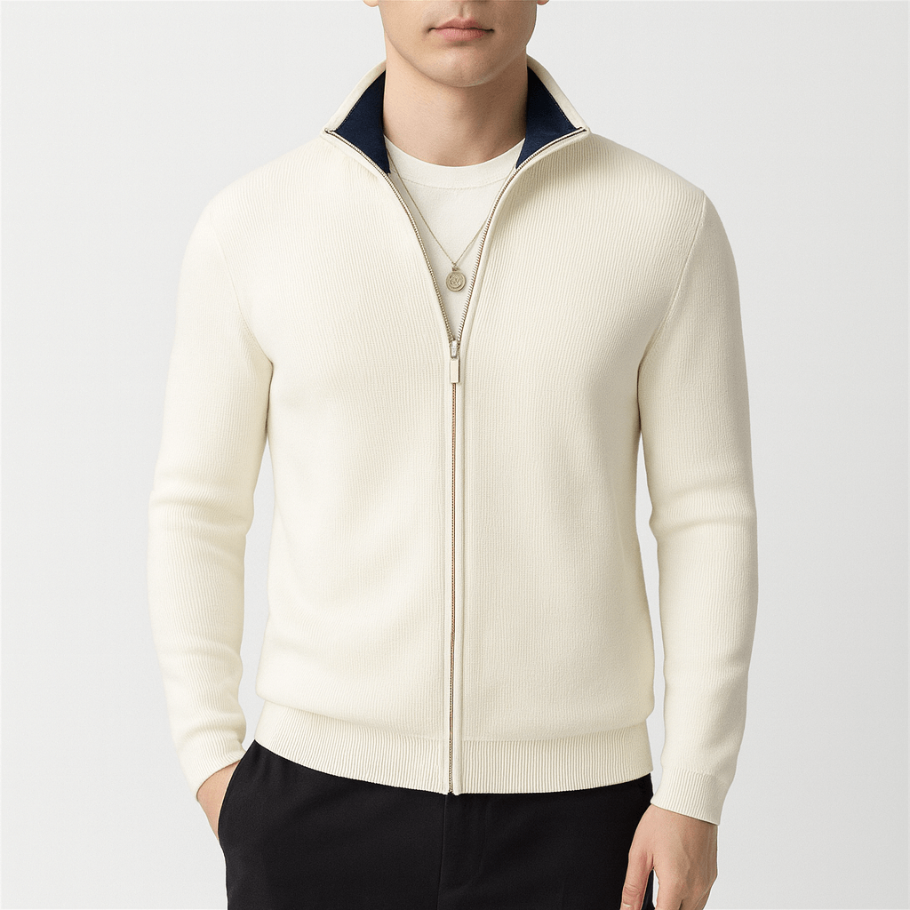 Knitted Zip Sweater
