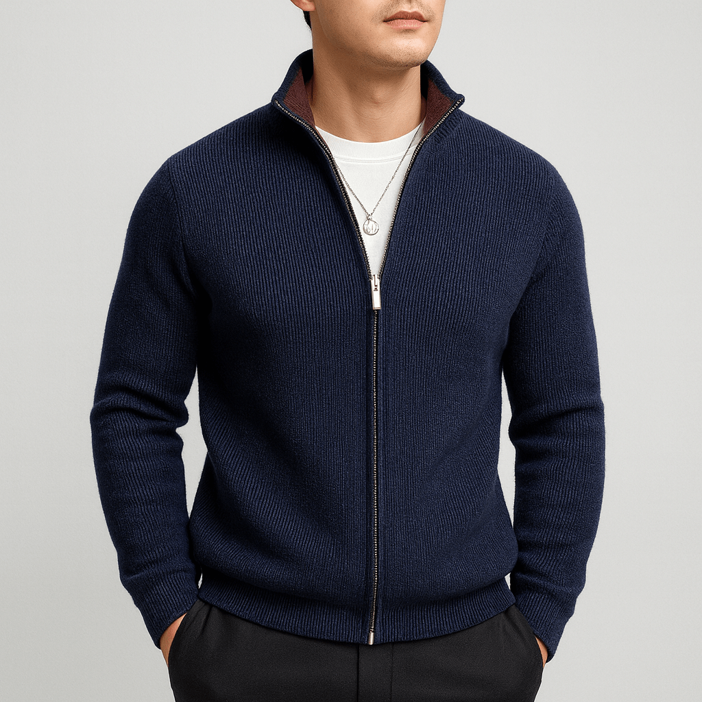 Knitted Zip Sweater