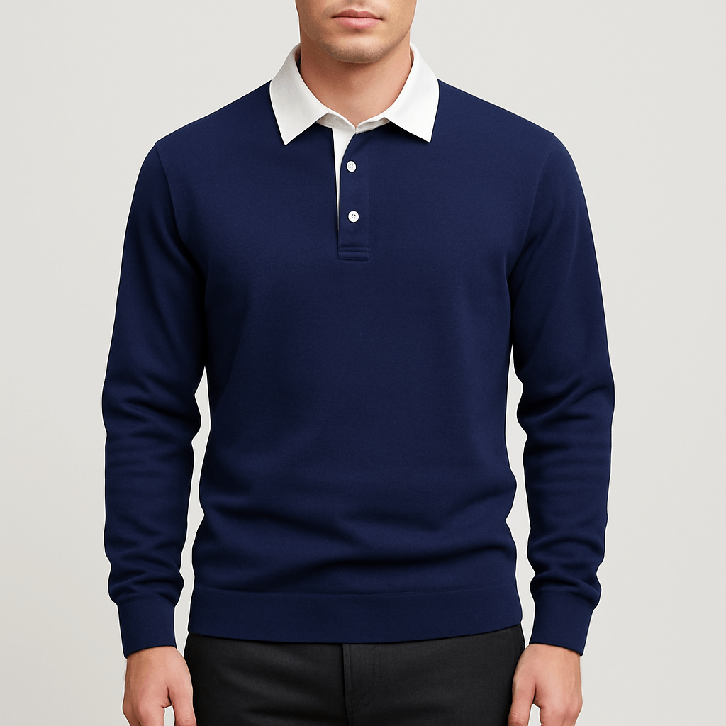 Lightweight Polo Sweater