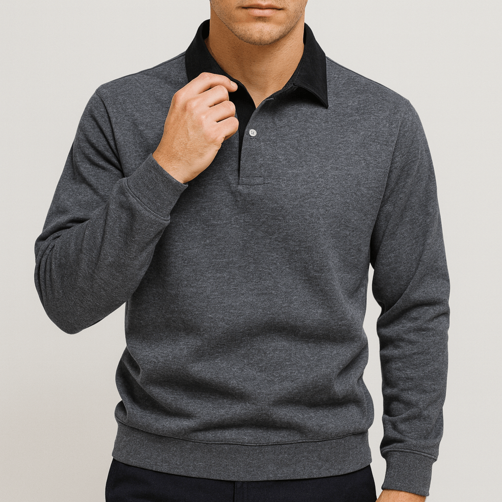 Lightweight Polo Sweater
