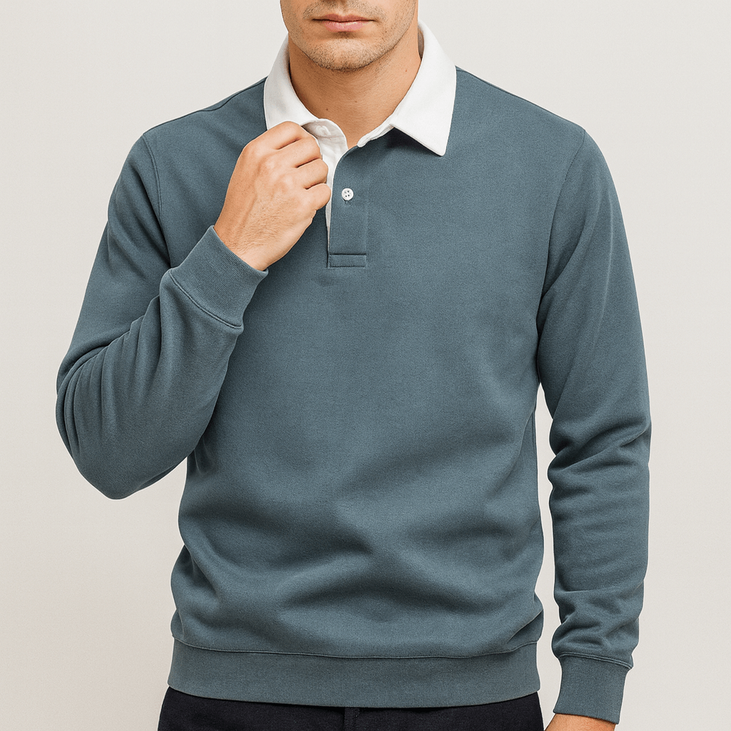 Lightweight Polo Sweater