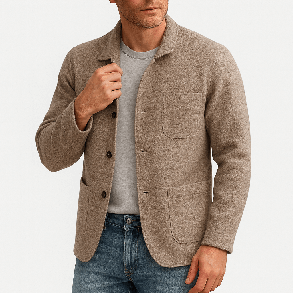 Multi-Pocket Thermal Cardigan
