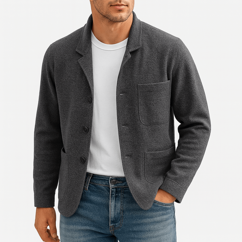 Multi-Pocket Thermal Cardigan