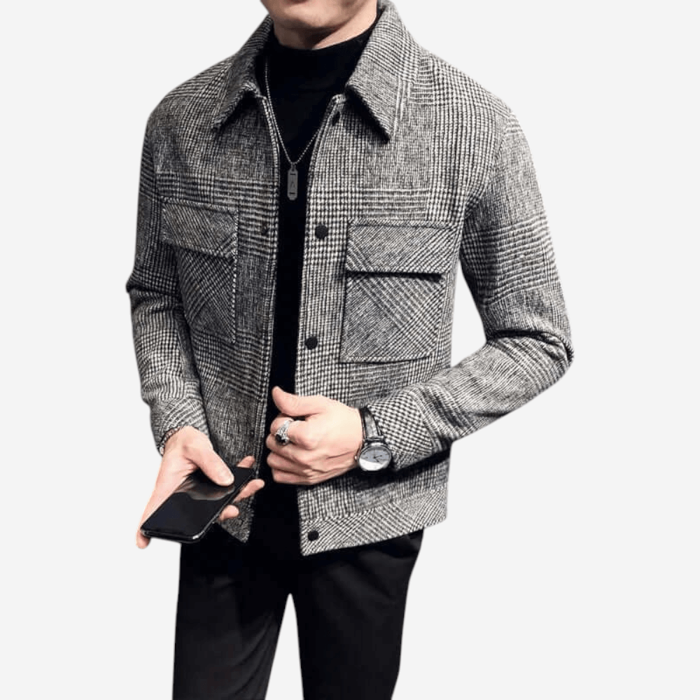 Plaid Wool Jacket