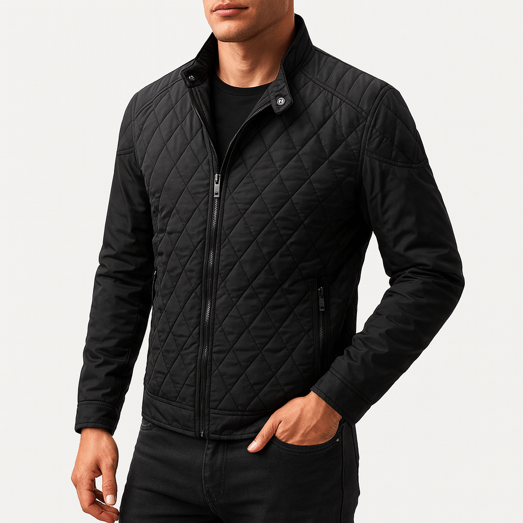Quilted Bomber Jacket