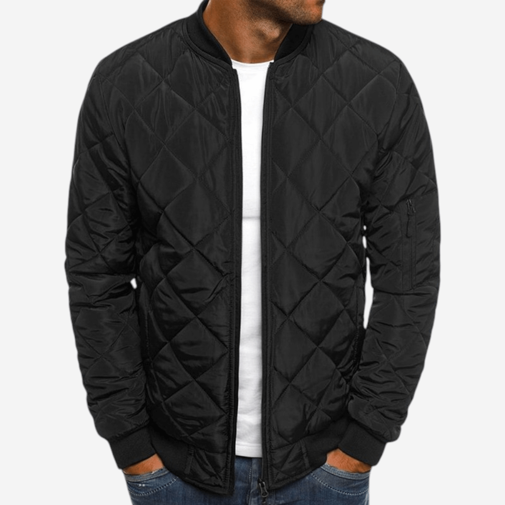 Quilted Bomber Jacket