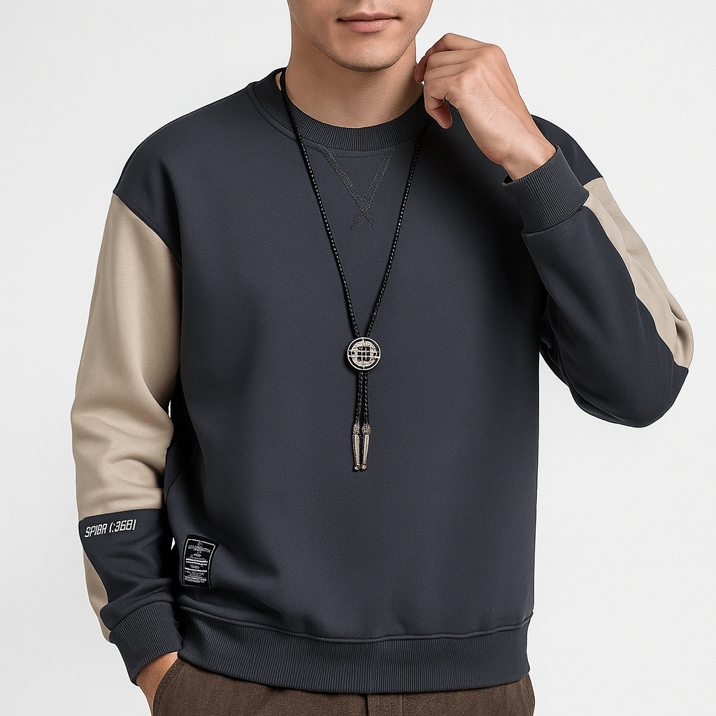 Raglan Two-Tone Sweatshirt