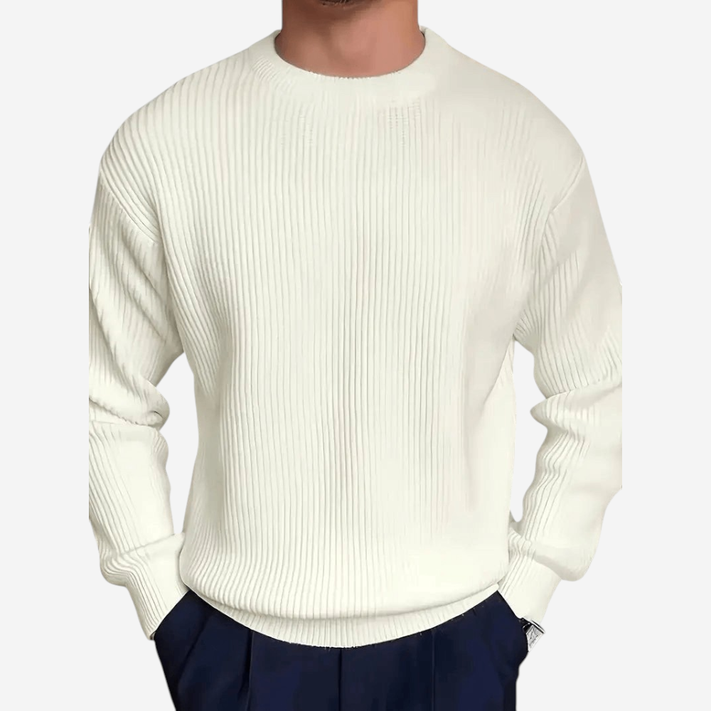 Ribbed Crewneck Sweater