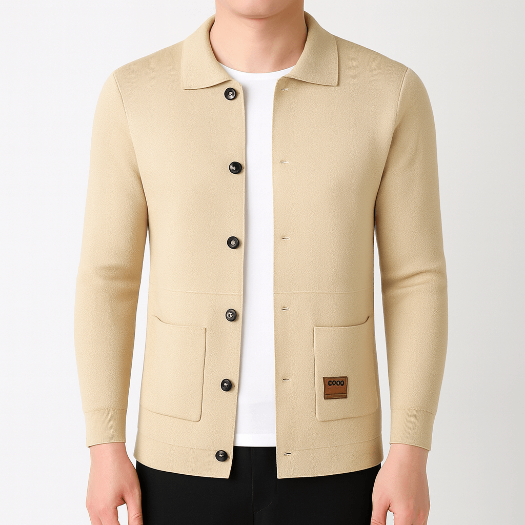 Slim Collar Cardigan