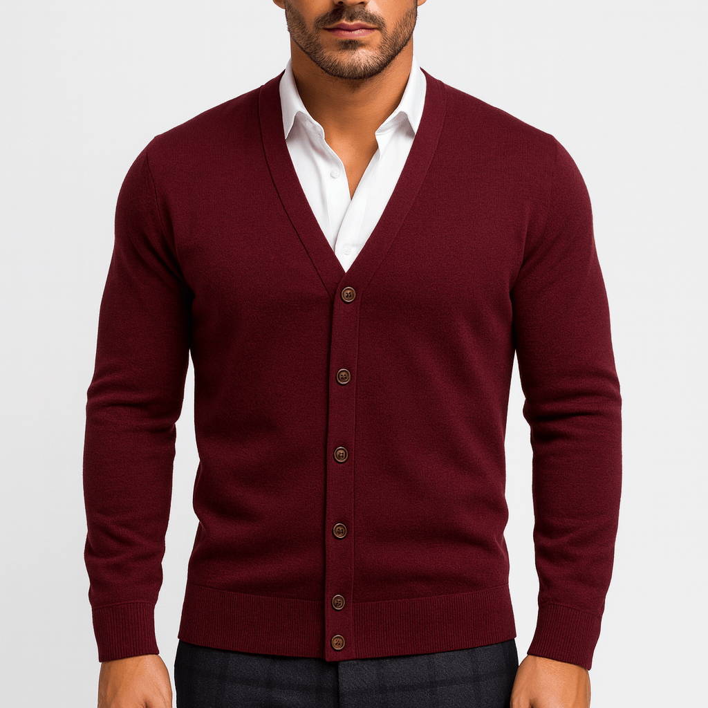 Slim V-Neck Cardigan