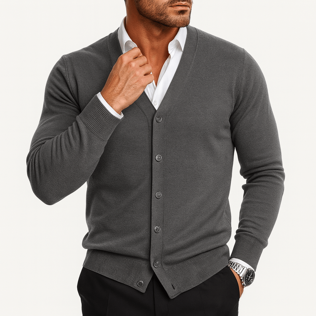 Slim V-Neck Cardigan
