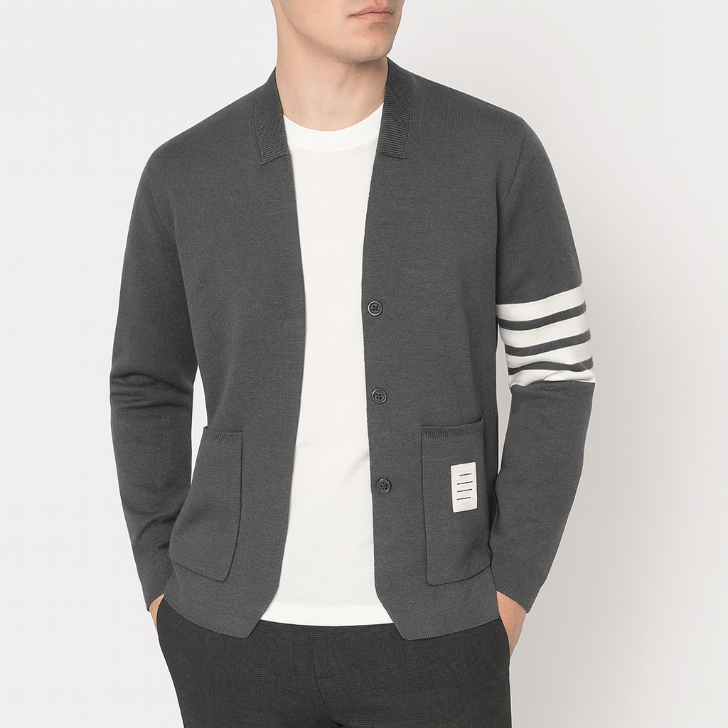 Stripe Knit Cardigan